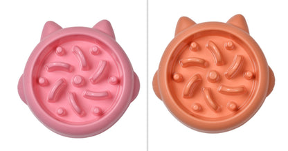 Pet Slow Feeder Bowls for Dogs and Cats - Anti-Choking and Anti-Gulping Feeding Dish