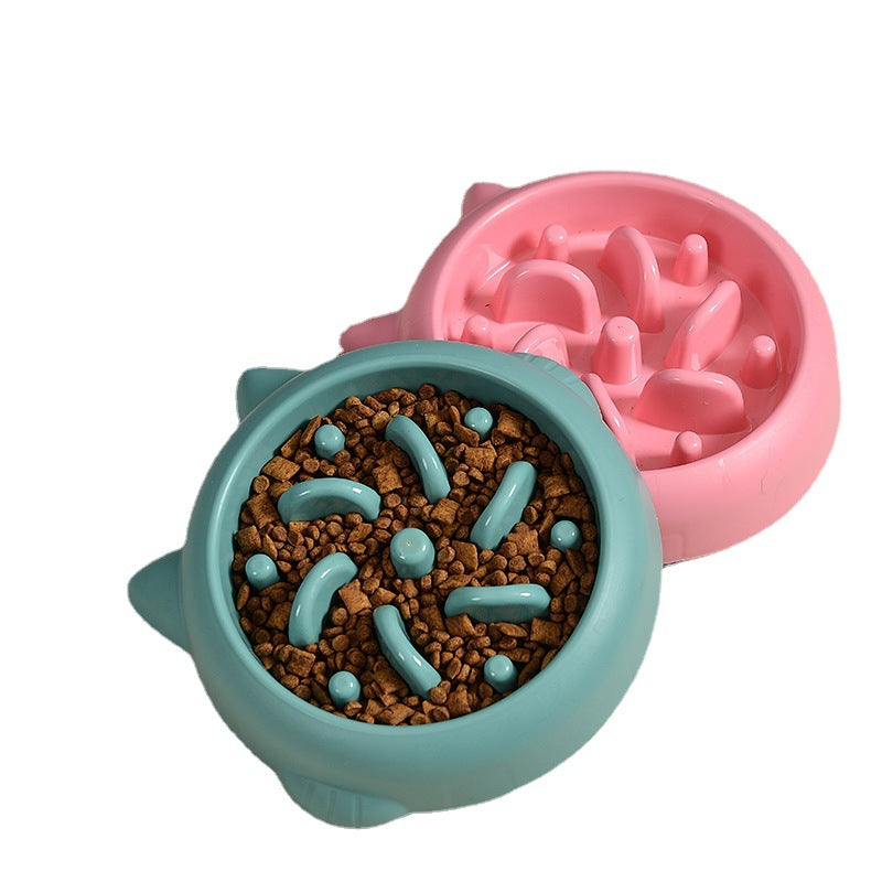 Pet Slow Feeder Bowls for Dogs and Cats - Anti-Choking and Anti-Gulping Feeding Dish