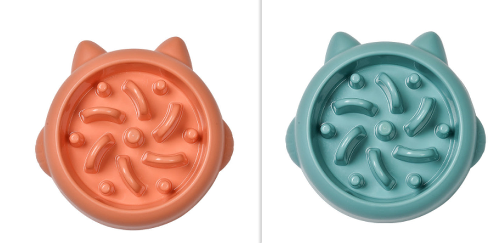 Pet Slow Feeder Bowls for Dogs and Cats - Anti-Choking and Anti-Gulping Feeding Dish