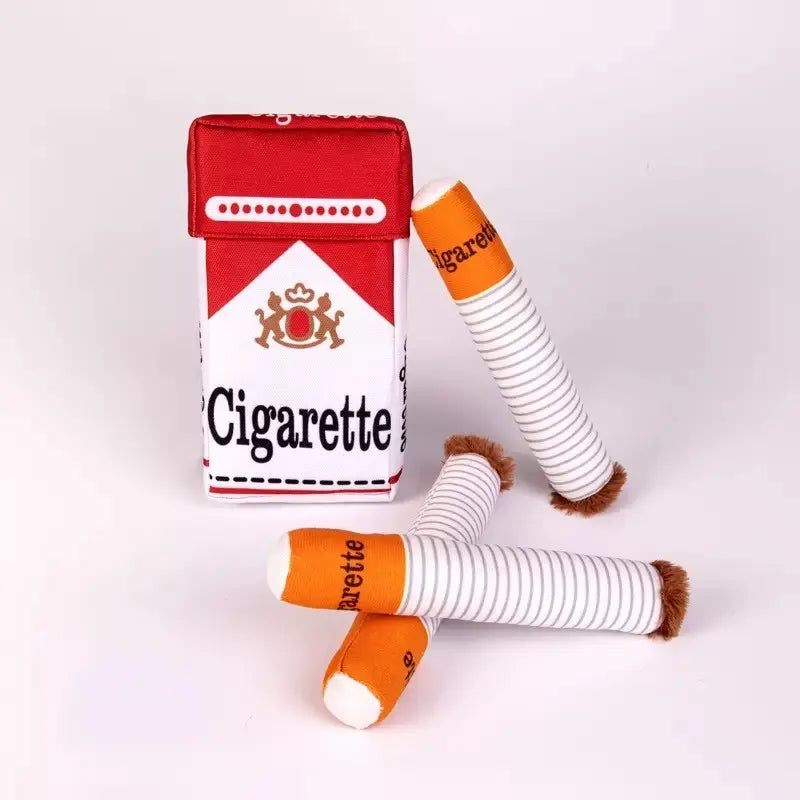 Creative Pet Sound Scent Toy Cigar Box, Includes 3 Sound Cigar Toys, Multiple Play Ways, Hidden Treats, Ideal for Energetic Dogs