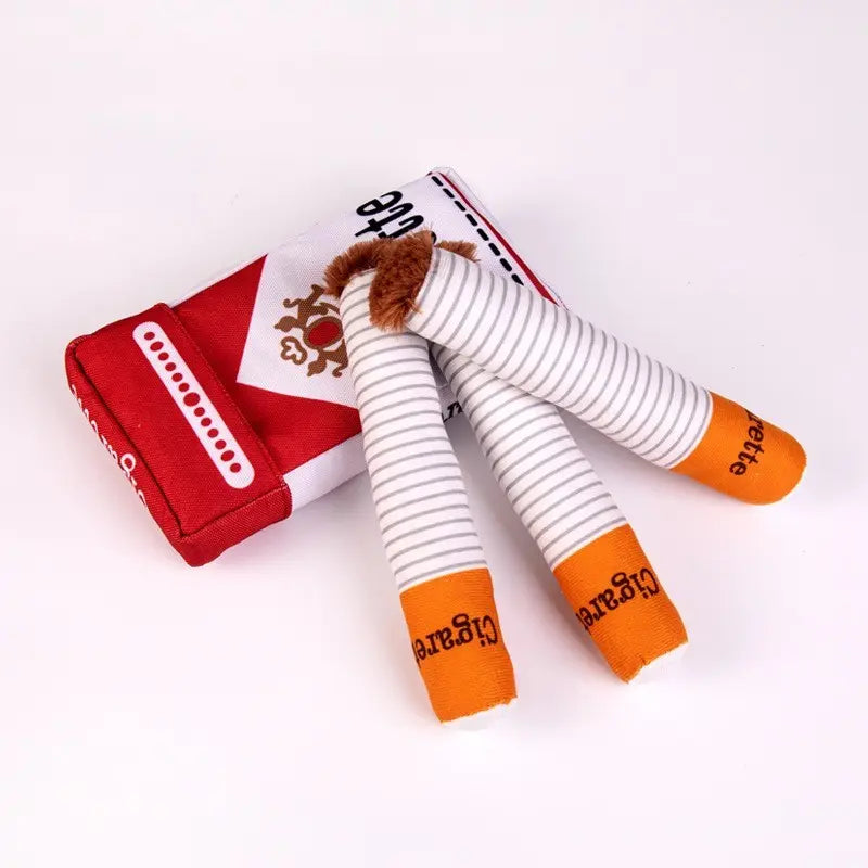 Creative Pet Sound Scent Toy Cigar Box, Includes 3 Sound Cigar Toys, Multiple Play Ways, Hidden Treats, Ideal for Energetic Dogs