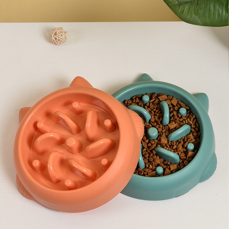 Pet Slow Feeder Bowls for Dogs and Cats - Anti-Choking and Anti-Gulping Feeding Dish
