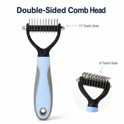 Pet Knotter Dog Grooming Hair Removal Pet Toolshair Removal Comb Brush Double Sided Pet Supplies