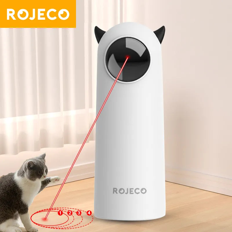 Interactive Smart LED Laser Cat Toy - Automatic Handheld Electronic Pet Teaser for Indoor Use