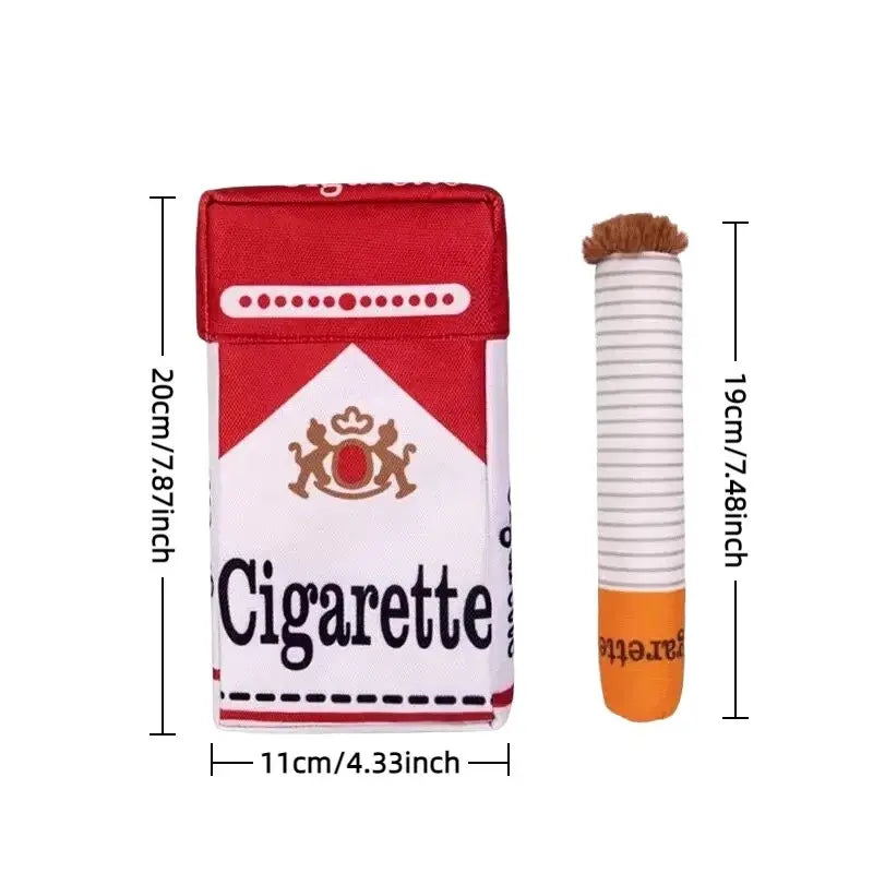 Creative Pet Sound Scent Toy Cigar Box, Includes 3 Sound Cigar Toys, Multiple Play Ways, Hidden Treats, Ideal for Energetic Dogs