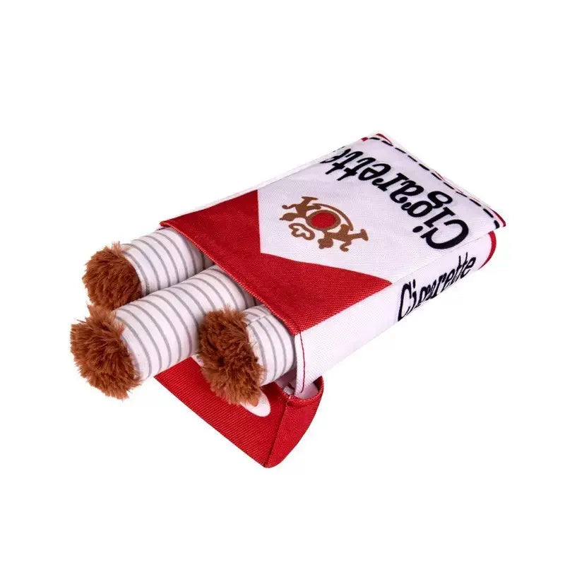 Creative Pet Sound Scent Toy Cigar Box, Includes 3 Sound Cigar Toys, Multiple Play Ways, Hidden Treats, Ideal for Energetic Dogs